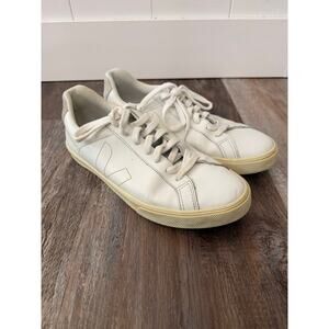 Veja Esplar Leather Sneakers, featuring a white leather sz 8